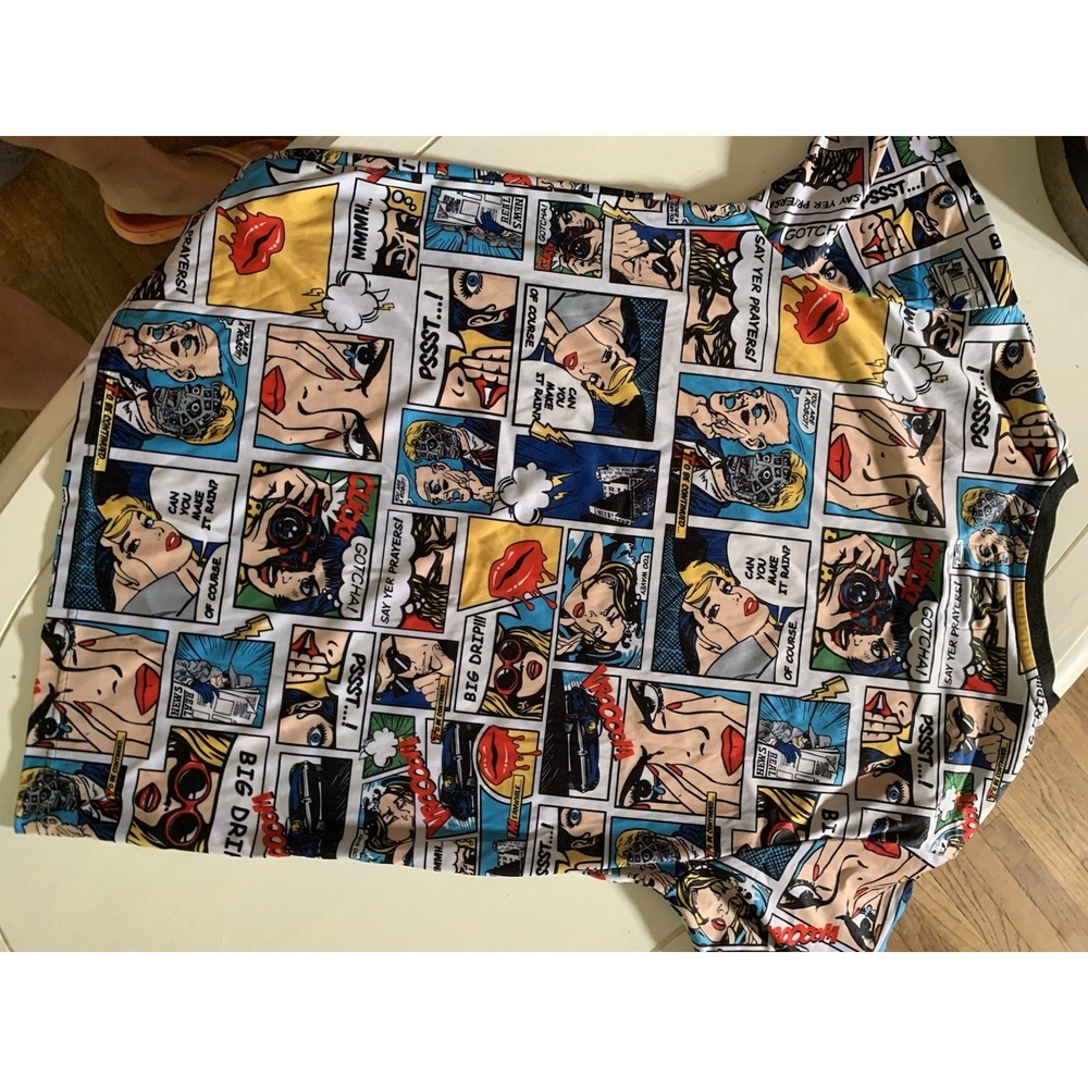 OH SNAP by Drill Clothing Co Pop Art Comic All Over Print T-Shirt Unisex M - Picture 7 of 11